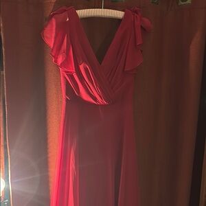 Celebrate DB studio Elegant Red Evening Dress